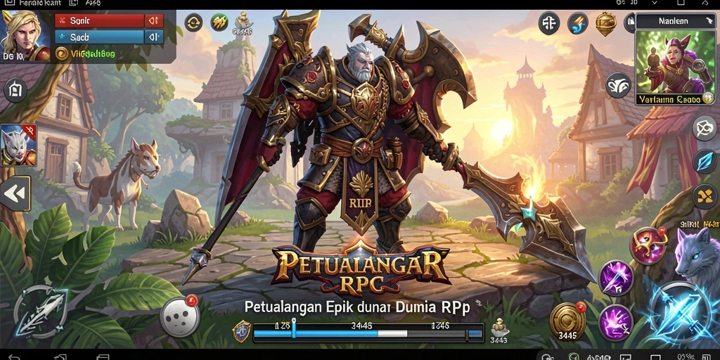 Gambar gameplay 3446 yang memukau dalam dunia RPG.