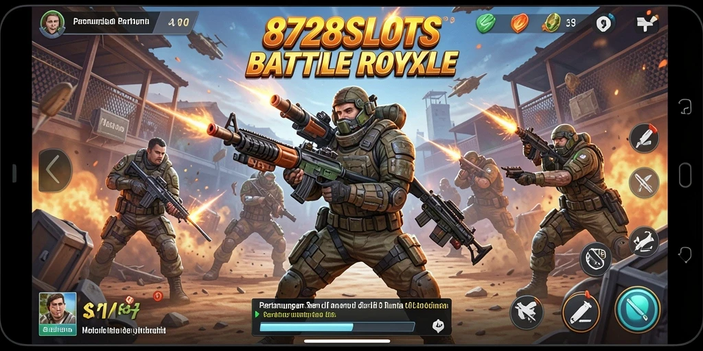 Gameplay Battle Royale yang seru dan menegangkan di 8728SLOTS.