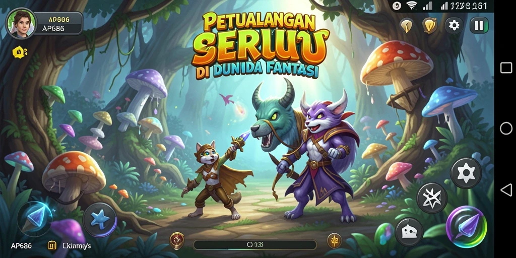 Screenshot utama AP686 menampilkan aksi mendebarkan dalam gameplay Adventure.