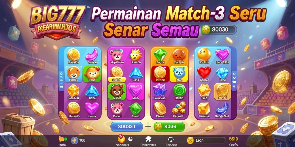 Tangkapan layar dari gameplay BIG777 yang penuh warna dan menyenangkan.