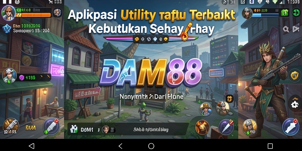 Tampilan antarmuka DAM88 yang modern dan intuitif untuk Utility.