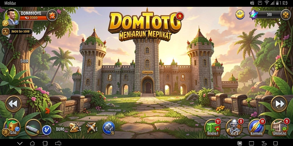 Tampilan menarik dari gameplay DOMTOTO yang menggugah semangat bertahan.