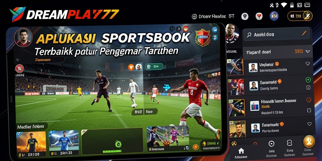 Screenshot utama DREAMPLAY77 menunjukkan pengalaman taruhan Sportsbook yang menarik.