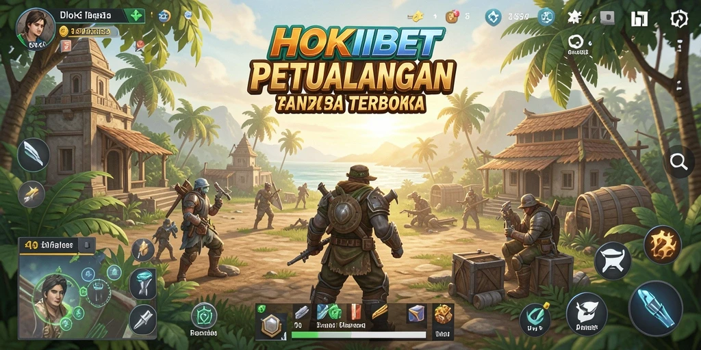 Screenshot menunjukkan aksi seru dalam dunia luas HOKIBET.