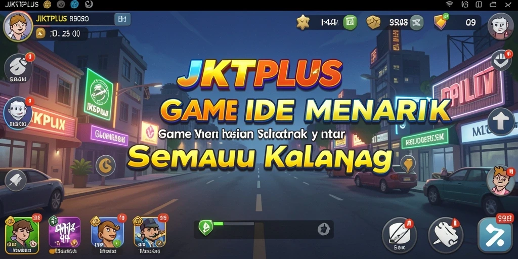 Tampilan gameplay JKTPLUS yang memukau dalam mode Idle.