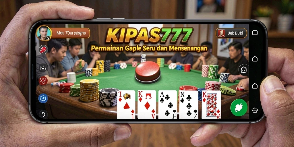 Screenshot gameplay KIPAS777 yang menampilkan keseruan bermain Gaple.