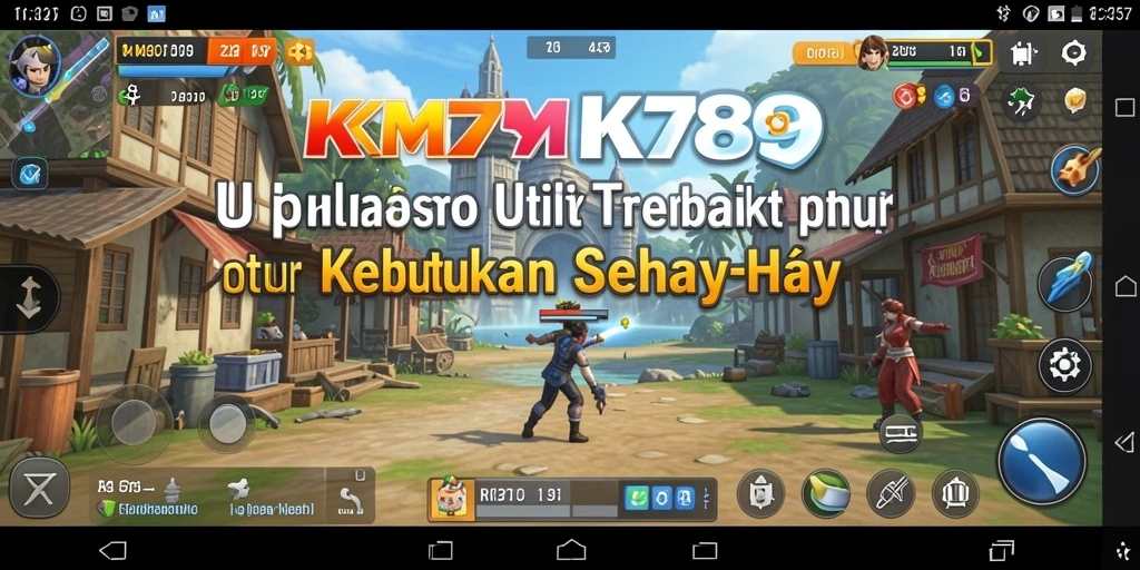 Screenshot utama KM789 menampilkan antarmuka pengguna yang intuitif dan menarik.