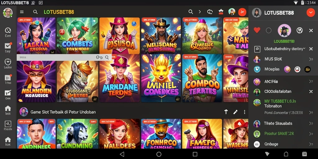 Tampilan gameplay menarik LOTUSBET88 yang penuh warna dan seru.