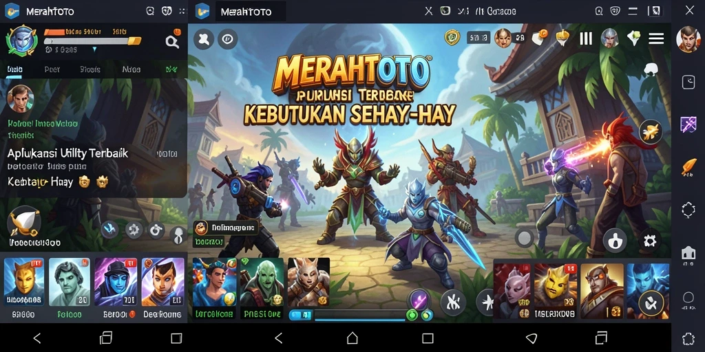 Tampilan layar utama MERAHTOTO yang menunjukkan pengingat dan jadwal.