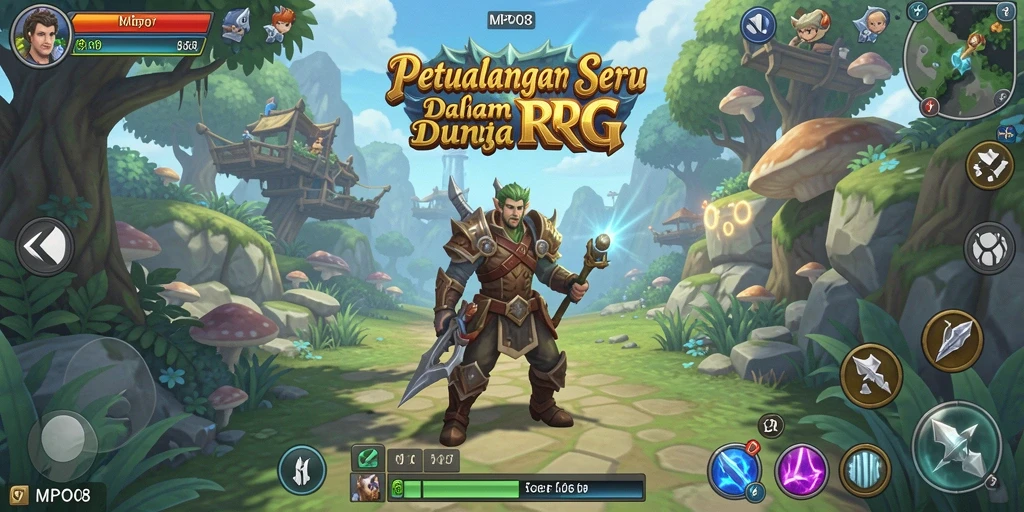 Screenshot menunjukkan gameplay RPG MPO08 yang mendebarkan dan visual yang menawan.