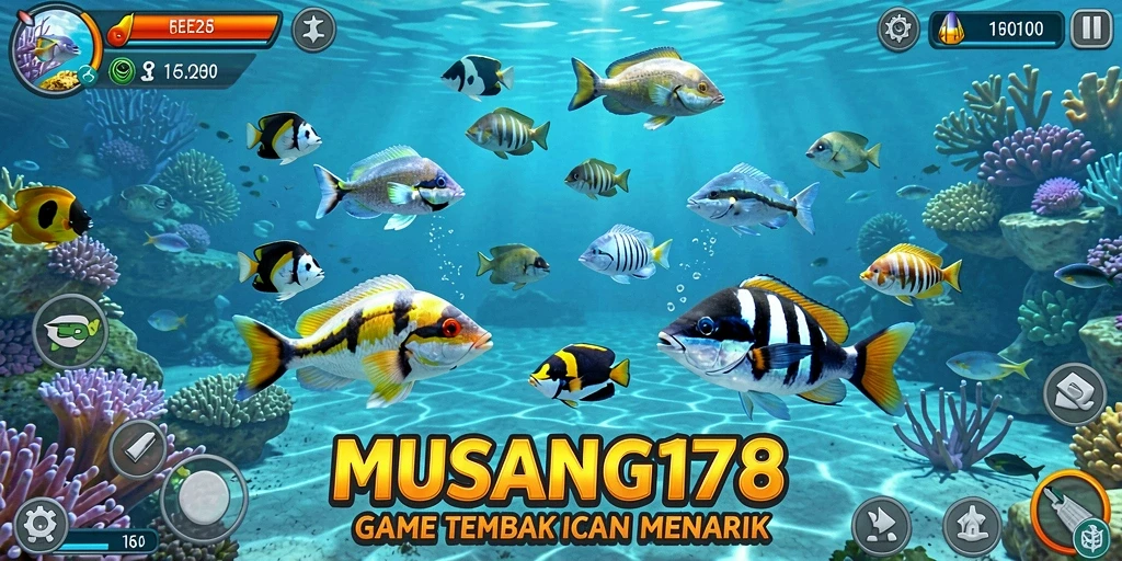 Tampilan gameplay seru menangkap ikan di MUSANG178.