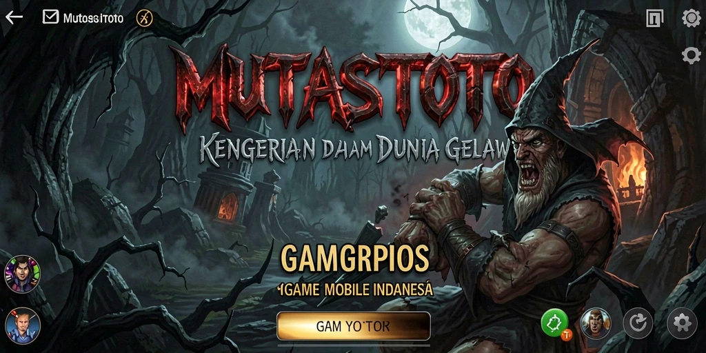 Screenshot menampilkan gameplay mencekam dari MUTASITOTO.