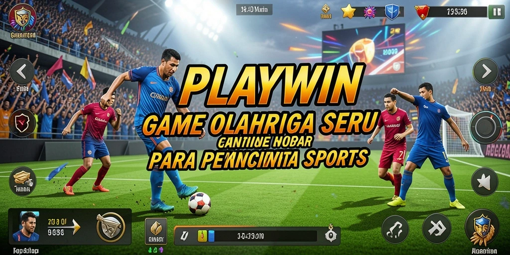 Screenshot gameplay <strong>PLAYWIN</strong> yang menampilkan momen seru pertandingan olahraga.