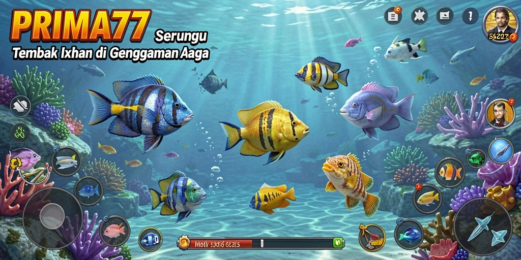 Tampilan menarik dari gameplay seru Tembak Ikan.
