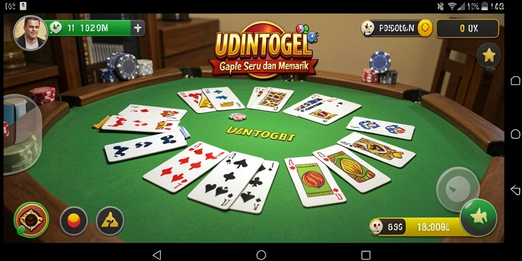 Tampilan gameplay UDINTOGEL yang menarik dan interaktif.