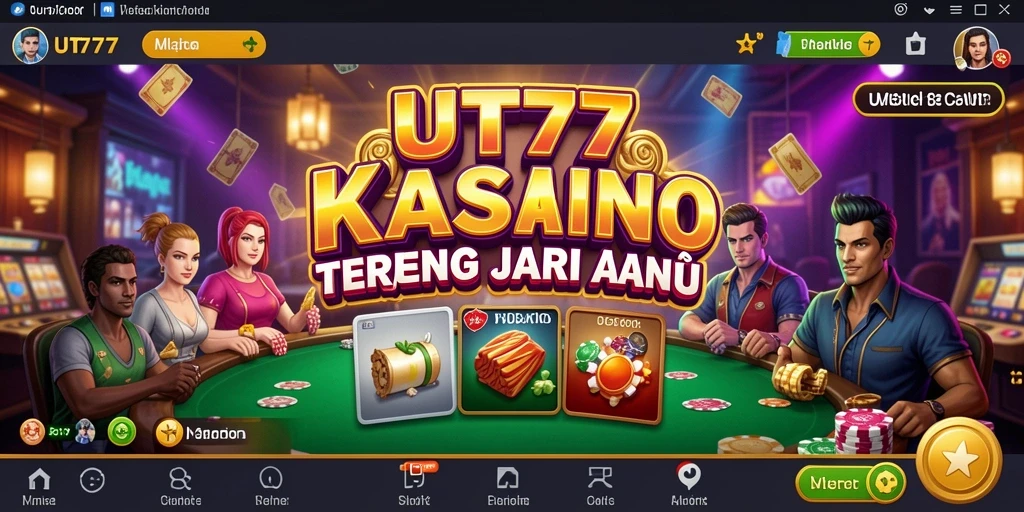 Tampilan seru gameplay UT77 dengan berbagai pilihan permainan Kasino.