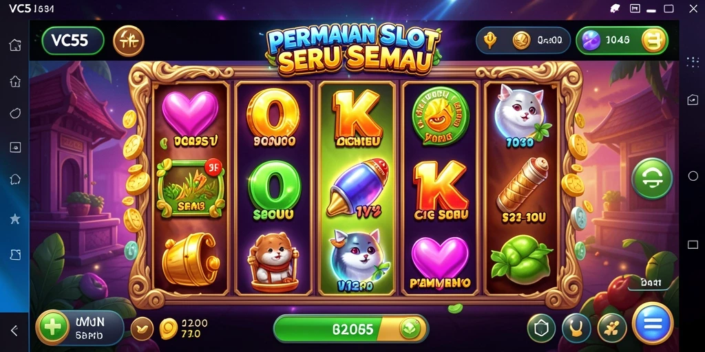 Gameplay Slot yang menegangkan di VC55 dengan fitur menarik.