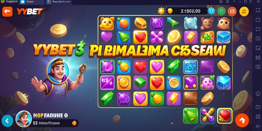 Tampilan menawan gameplay seru di YYBET Match-3.